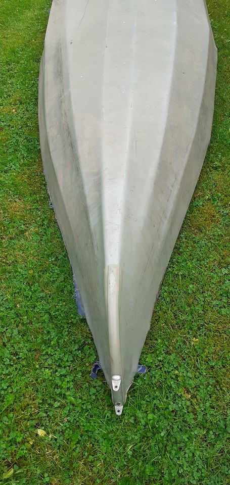 Faltboot von Pouch mit Fußsteuerung und Paddel.   "Made in GDR" in Krempel