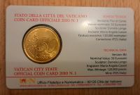 Offizielle 50 cent Coincard Vatikan 2010 Berlin - Tempelhof Vorschau