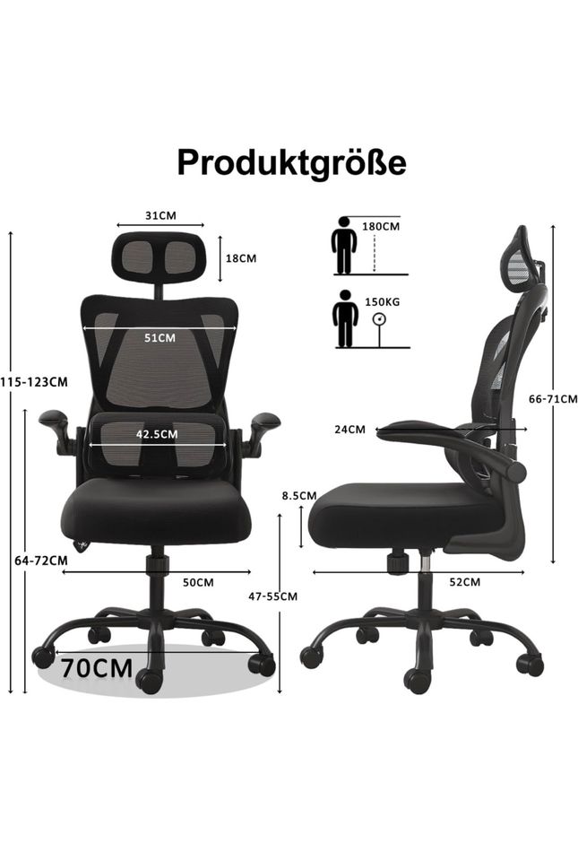 Schreibtischstuhl, ergonomisch in Halle