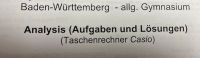 Mathe Vorbereitungen  fürs Abitur A4 Baden-Württemberg Baden-Württemberg - Gemmrigheim Vorschau