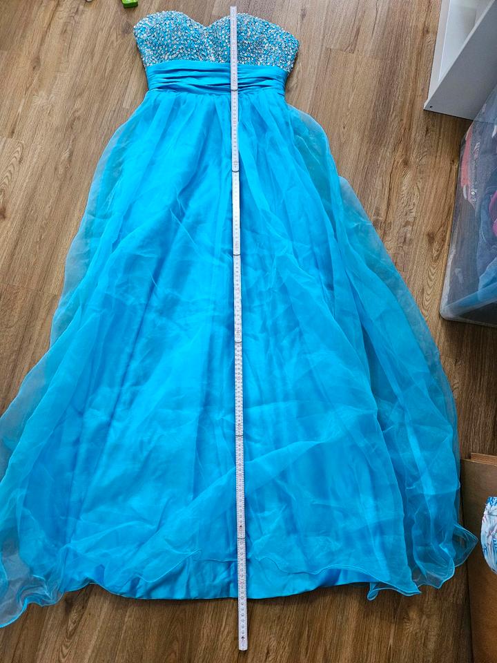 Abendkleid, Kleid, Paillettenkleid, blaues Kleid, langes Kleid in Reutlingen
