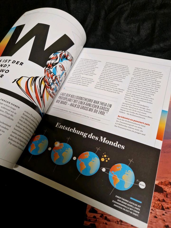 2 x Popular Science Magazine " MARS & MOND" Weltall, Aliens in Ilmenau