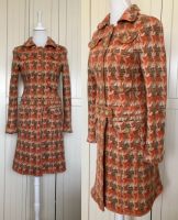 Designer Jerseymantel Rena Lange Wolle orange/braun Vintage Baden-Württemberg - Heidelberg Vorschau