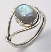 Luxus 925 Sterling Silber-Ring mit echtem Labradorite, Gr. 6-10 Leipzig - Dölitz-Dösen Vorschau