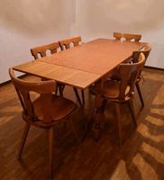 Esstisch mit Stühle ausziehbar  Braun Rustikal Nordrhein-Westfalen - Paderborn Vorschau