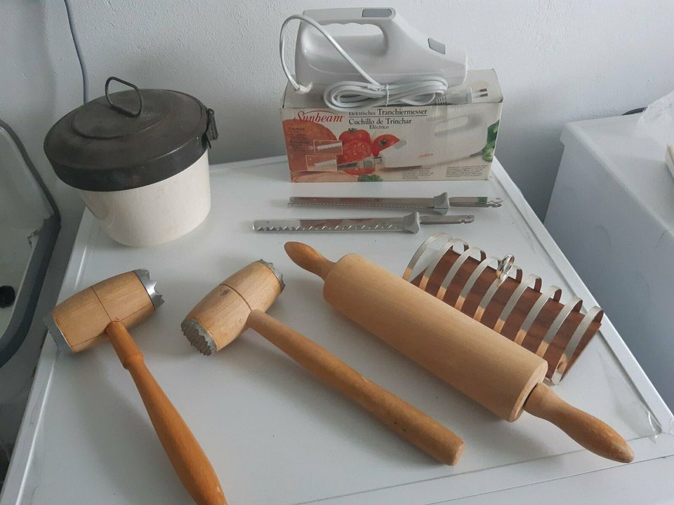 Küchenschneidemesser-Brot-Fleisch-Kuchen Holzhammer Steakhammer in Fuldatal