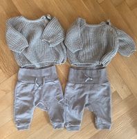 H&M Baby Zwillinge Outfit Strickpullover Hose braun grau 56 Hessen - Wiesbaden Vorschau