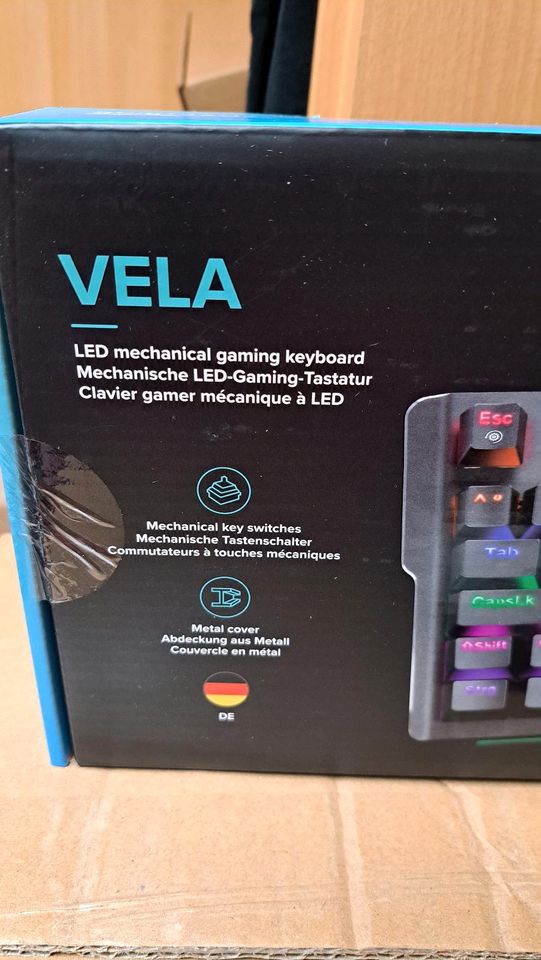 SPEEDLINK VELA LED Mechanical gaming keyboard Black DE Layout in Essen -  Bredeney | Tastatur & Maus gebraucht kaufen | eBay Kleinanzeigen ist jetzt  Kleinanzeigen