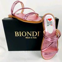 Sandalen Biondini Leder Pink Größe 39 Nordrhein-Westfalen - Recklinghausen Vorschau