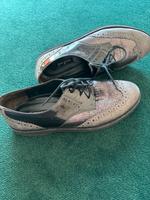 Damen Schuhe Paul Green Schnürschuhe 38 Leder grau schwarz Lack Dortmund - Kirchlinde Vorschau