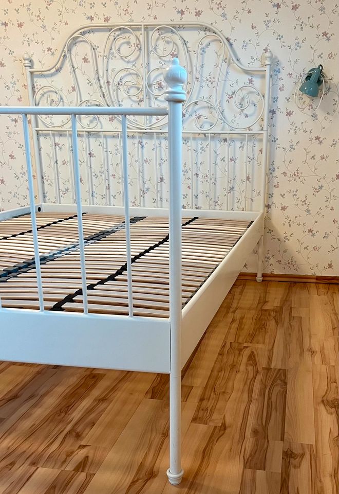 IKEA Leirvik Bettgestell 140x200 mit Lattenrosten 1A Zustand in Bad Segeberg