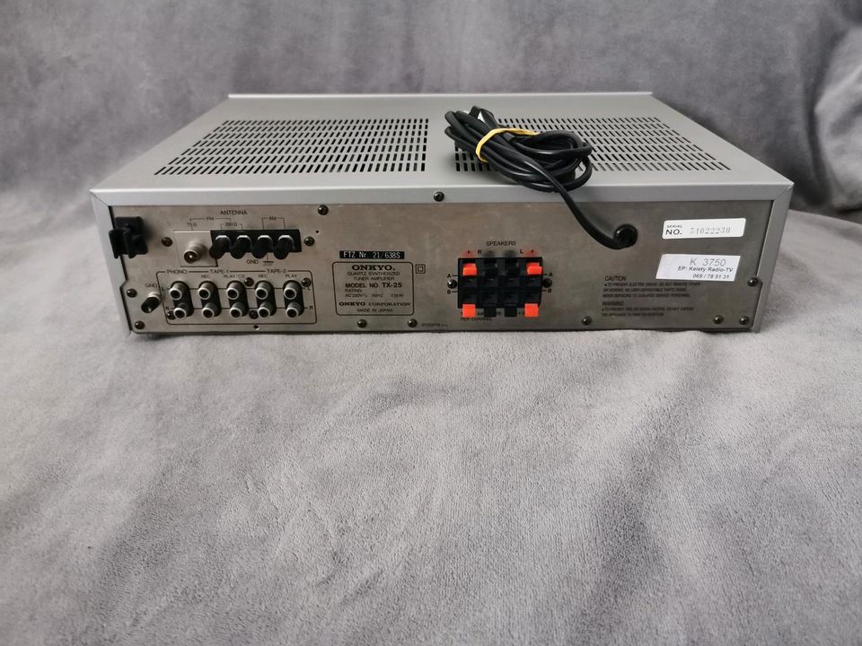 Onkyo TX25 Quarz-Synthesizer verstärker,Dual CS520 Plattenspieler in Frankfurt am Main