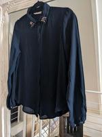 Zara Bluse Chiffon Strasssteine Strass Glitzer Bielefeld - Senne Vorschau