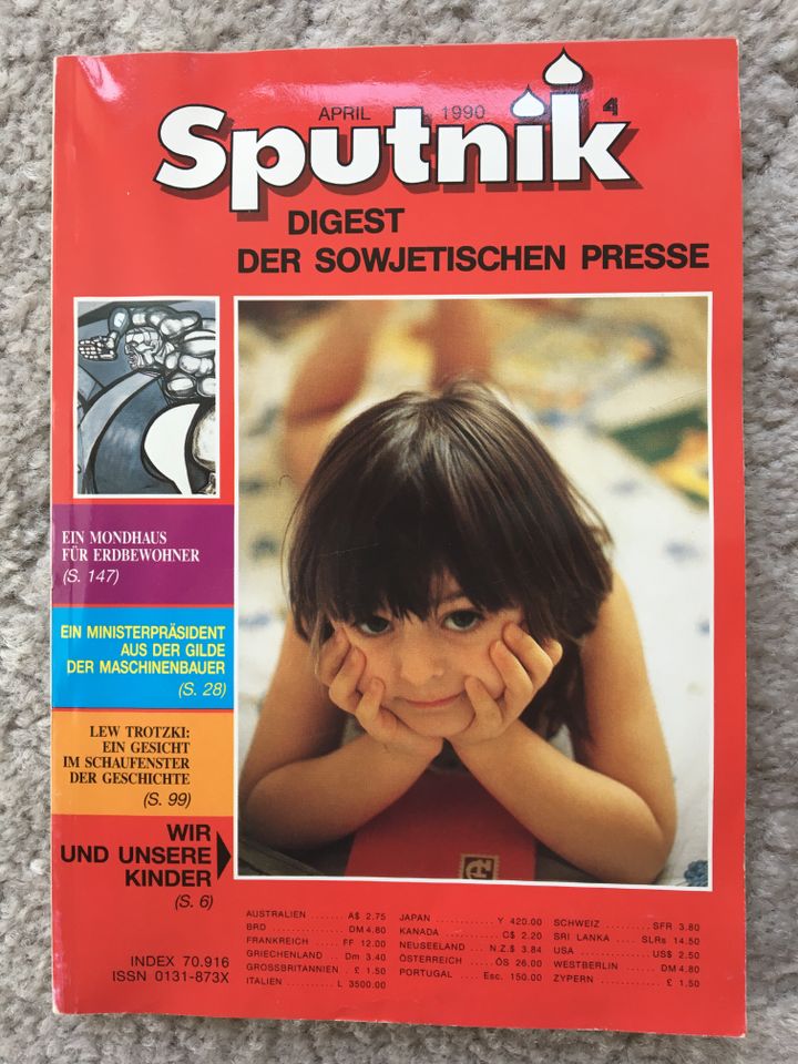 Sputnik Sowjetunion im Spiegel ihrer Presse Illustr. Zeitschrift in Magdeburg