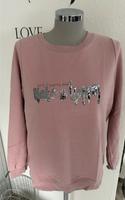 Sweatshirt rosa GINA Gr. 42 Pailletten Bielefeld - Brackwede Vorschau
