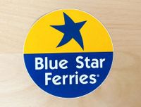 BLUE STAR FERRIES - AUFKLEBER STICKER Fähre Greece Italy Italien Baden-Württemberg - Korntal-Münchingen Vorschau