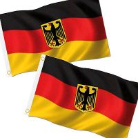 2xDeutschland Fahne 90x150cm mit Ösen und Adler Flagge Hissfahne Baden-Württemberg - Backnang Vorschau