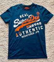 T-Shirt von SuperDry in blau mit Aufdruck, Gr. S Baden-Württemberg - Unterensingen Vorschau