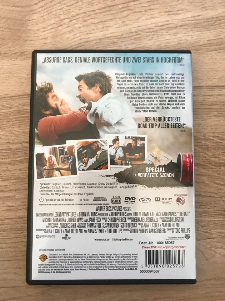 DVD Stichtag mit Robert Downey Jr. und Zach Galifianakis in Leinburg