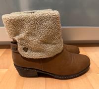 Rieker Lederstiefel Schuhe gefüttert Gr. 38 Cognac Niedersachsen - Tostedt Vorschau