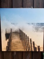 Bild auf Leinwand Meer Natur Wasser  Holzbrücke Niedersachsen - Fredenbeck Vorschau