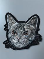 Britisch Kurzhaar Katze Patch 11 x 11 cm zum aufbügeln Rheinland-Pfalz - Maroth (Westerwald) Vorschau