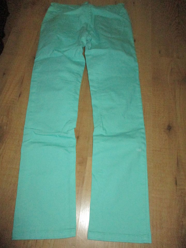 schöne Mädchen Jeans Hose verstellbarer Bund türkis Gr. 152 TOP in Elxleben an der Gera