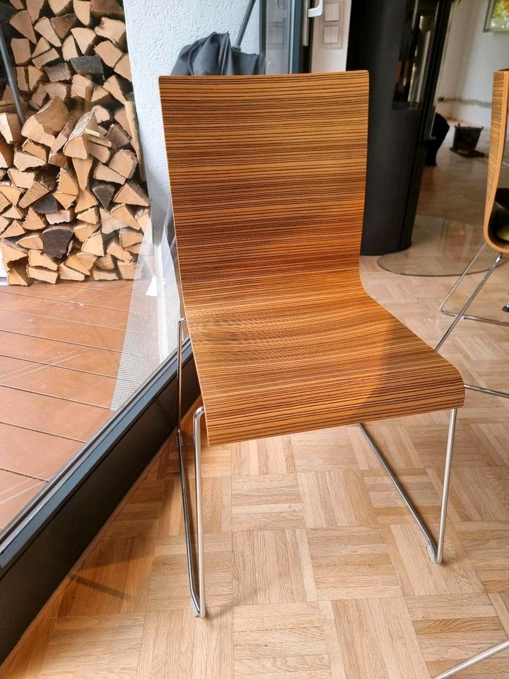 8x Design Stühle Kuadro Holz in Böblingen