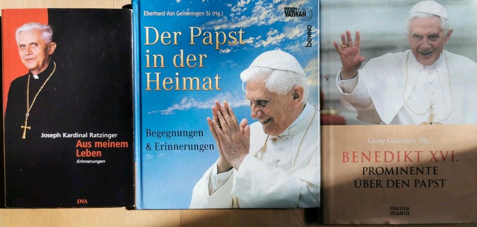 12 versch. Papst Bücher, von oder über in Atting