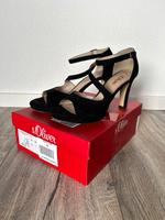 S.OLIVER ❤️ 38 Sandaletten Pumps schwarz High Heels Damen Schuh Hessen - Limburg Vorschau