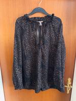 Bluse schwarz Roségold durchsichtig dünn Glitzer  H&M 48 Nordrhein-Westfalen - Brühl Vorschau