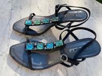Elegante High heels Sandalen Partysandalen Italien  schwarz Gr.38 Bayern - Kumhausen Vorschau