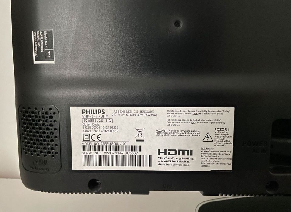 TV Fernseher Philips 32pfl6606k/02 mit OVP in Dessau-Roßlau