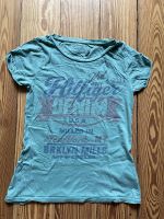 Tommy Hilfiger T-Shirt retro Gr. XS großer Frontprint grün Hamburg-Nord - Hamburg Eppendorf Vorschau