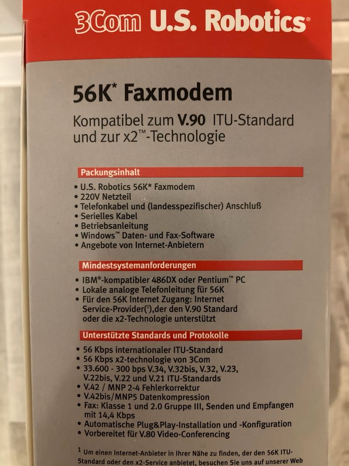 3Com U.S. Robotics® 56K* Faxmodem in Bad Saarow