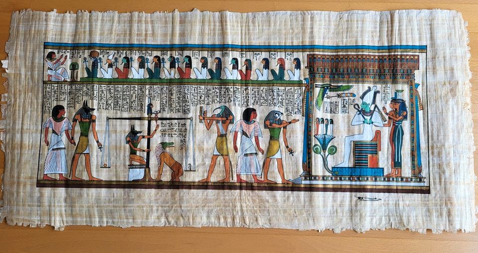 Papyrus-Bild ohne Rahmen 90 x 42 cm in München