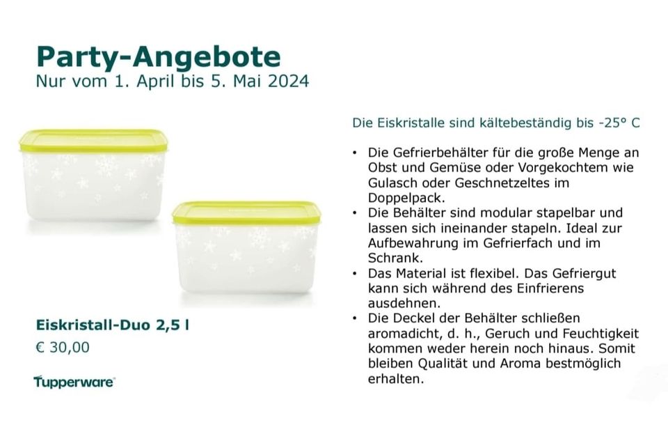 April Angebote von Tupperware Tupper in Frohburg