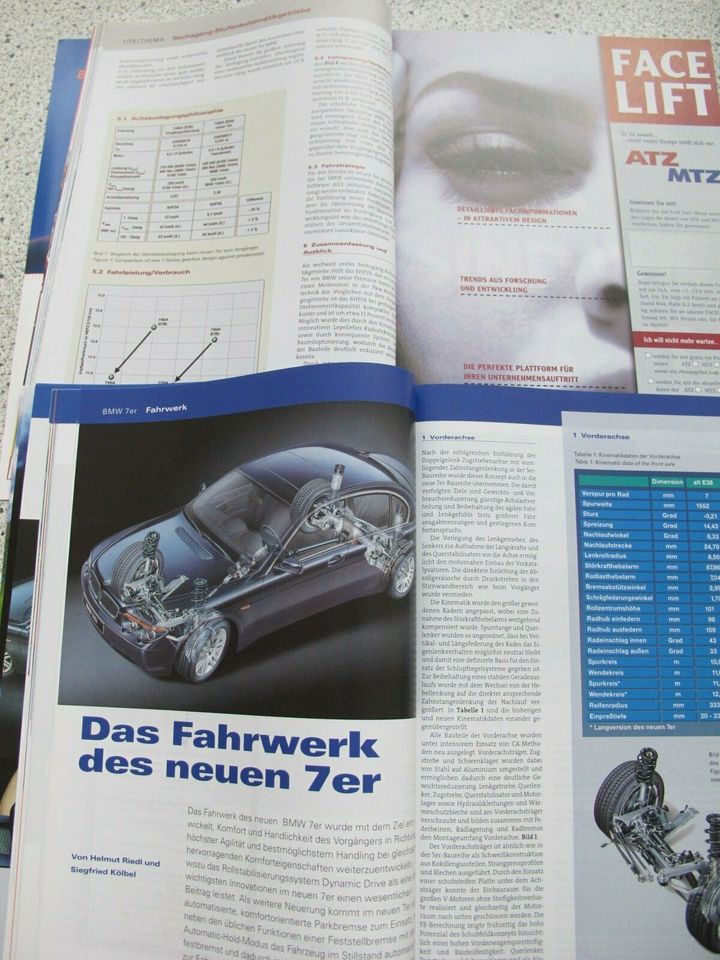 Fachartikel BMW 7er >150 Seiten 2001 E65 E66 730 735 750 745 in Hamburg