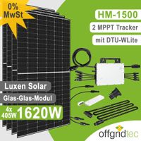 Offgridtec Balkonkraftwerk 1620W HM-1500 DTU-WLite Luxen S5 Glas-Glas 405W Mini-PV Solaranlage Bayern - Eggenfelden Vorschau