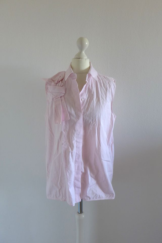 Victoria Beckham Bluse Schleife ärmellos rosa rose Gr. 36 S in München