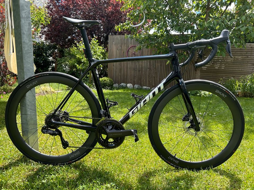 Giant TCR Advanced 0 Disc 2023 Gr. L Black Stages Hunt Carbon in Roth