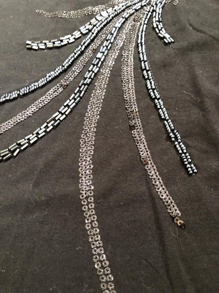 Maison 123 Paris Langarmshirt Pailletten Eleganz 80% Viscose in Oberhausen