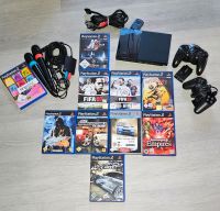 Playstation 2 slim, 10 Spiele z.B. Need for Speed Most Wanted Sachsen - Schwarzenberg (Erzgebirge) Vorschau