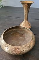 2tlg Vintage Antik Vase+Schale, Messing Bayern - Regenstauf Vorschau