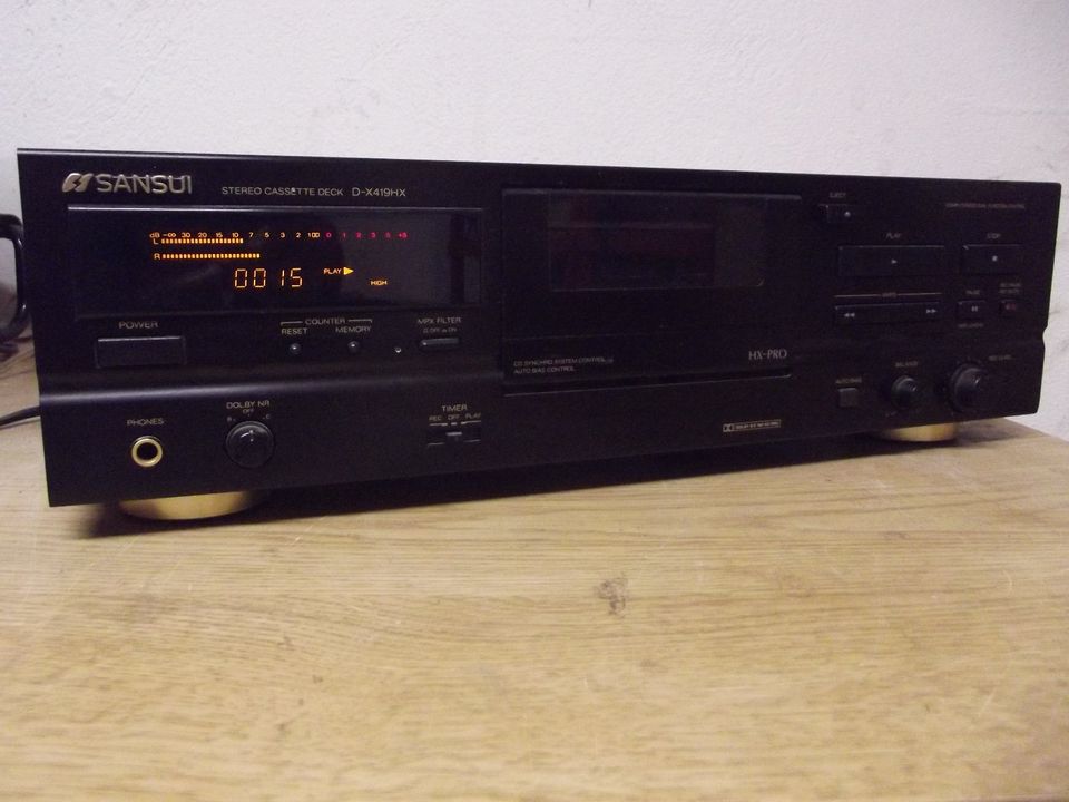 Sansui Tape-Deck D-X 419HX Hifi Klassiker Retro Kassettendeck in Wachtberg