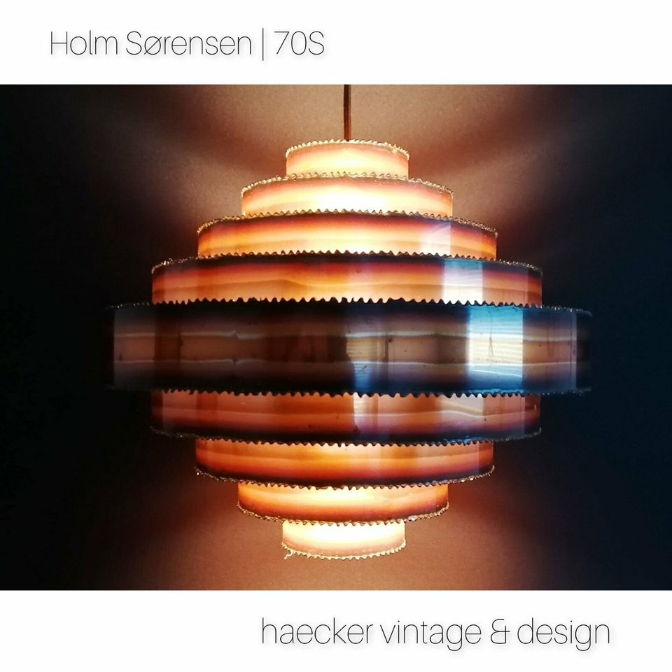 Holm Sörensen danish design 60er zu retro vintage teak Lampe in Baden-Baden