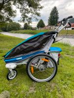 Thule Chariot CX blau Fahrradanhänger Thüringen - Belrieth Vorschau