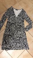 Kleid von Gina Benotti Gr. 36/38 langarm schwarz weiß gemustert Bayern - Karlshuld Vorschau