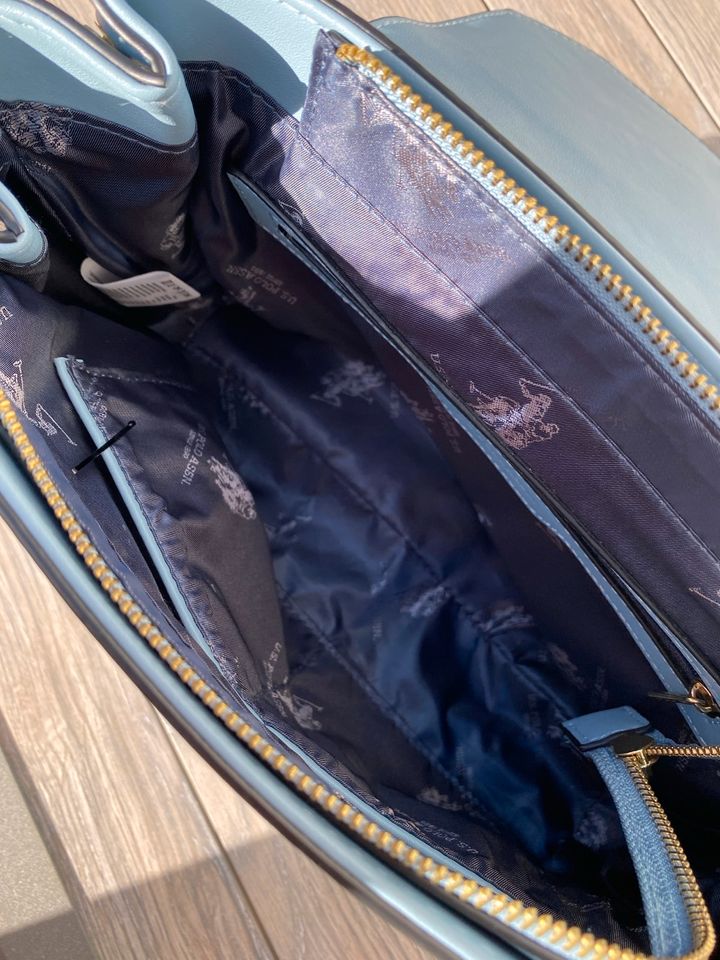 U.S. Polo Assn. Handtasche hellblau in Marxzell