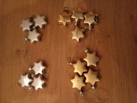 Weihnachtsdekoration Sterne silber- u. goldfarben matt u. glänzen Niedersachsen - Belm Vorschau